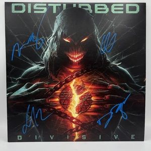 Disturbed Signed Vinyl Divisive JSA COA Album LP Record